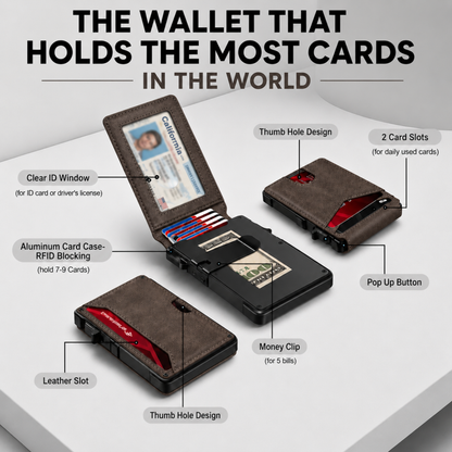 B&C MagVault® Minimalist Wallet - Maximum Capacity. Minimal Footprint.